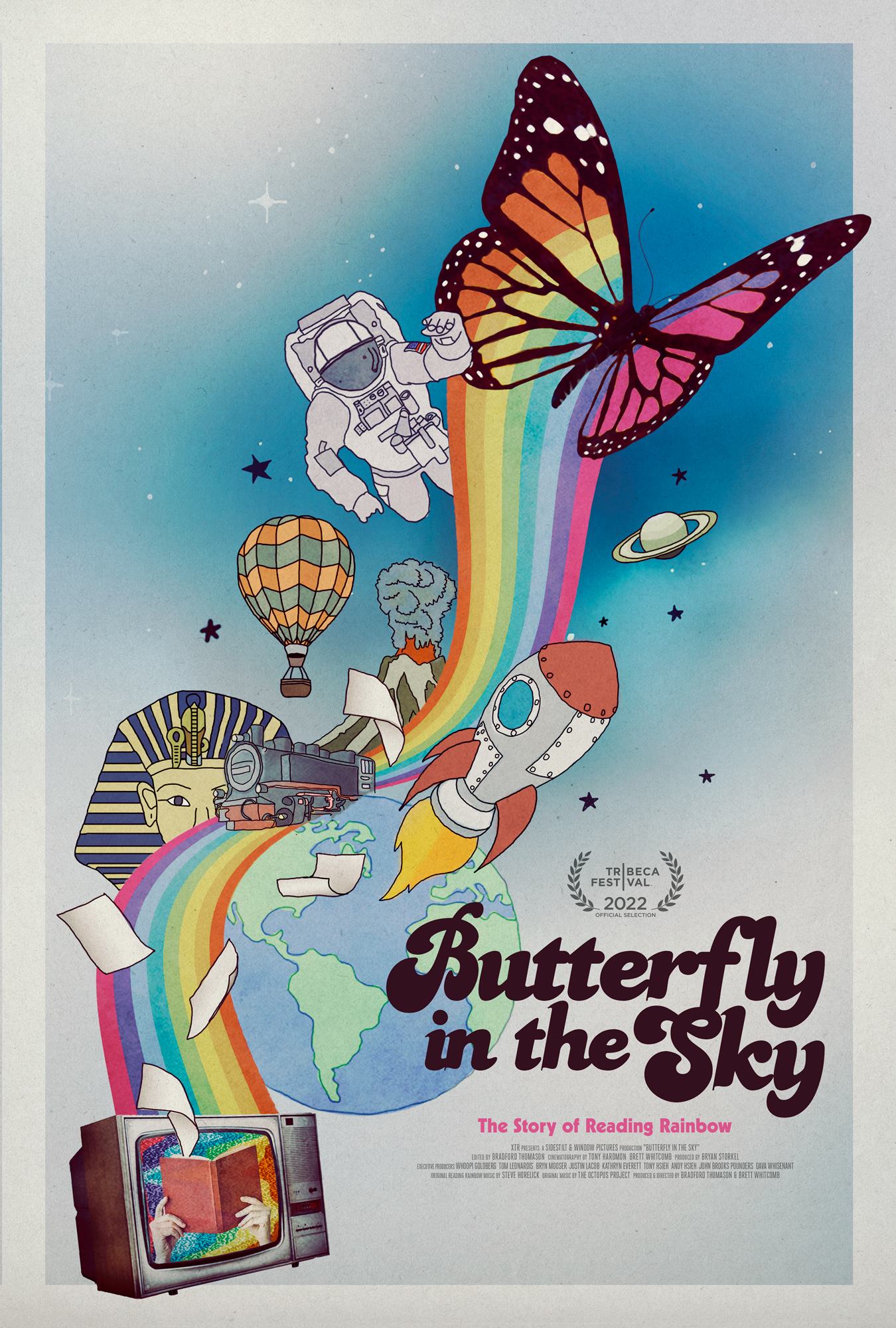 Rainbow Butterfly LV Poster